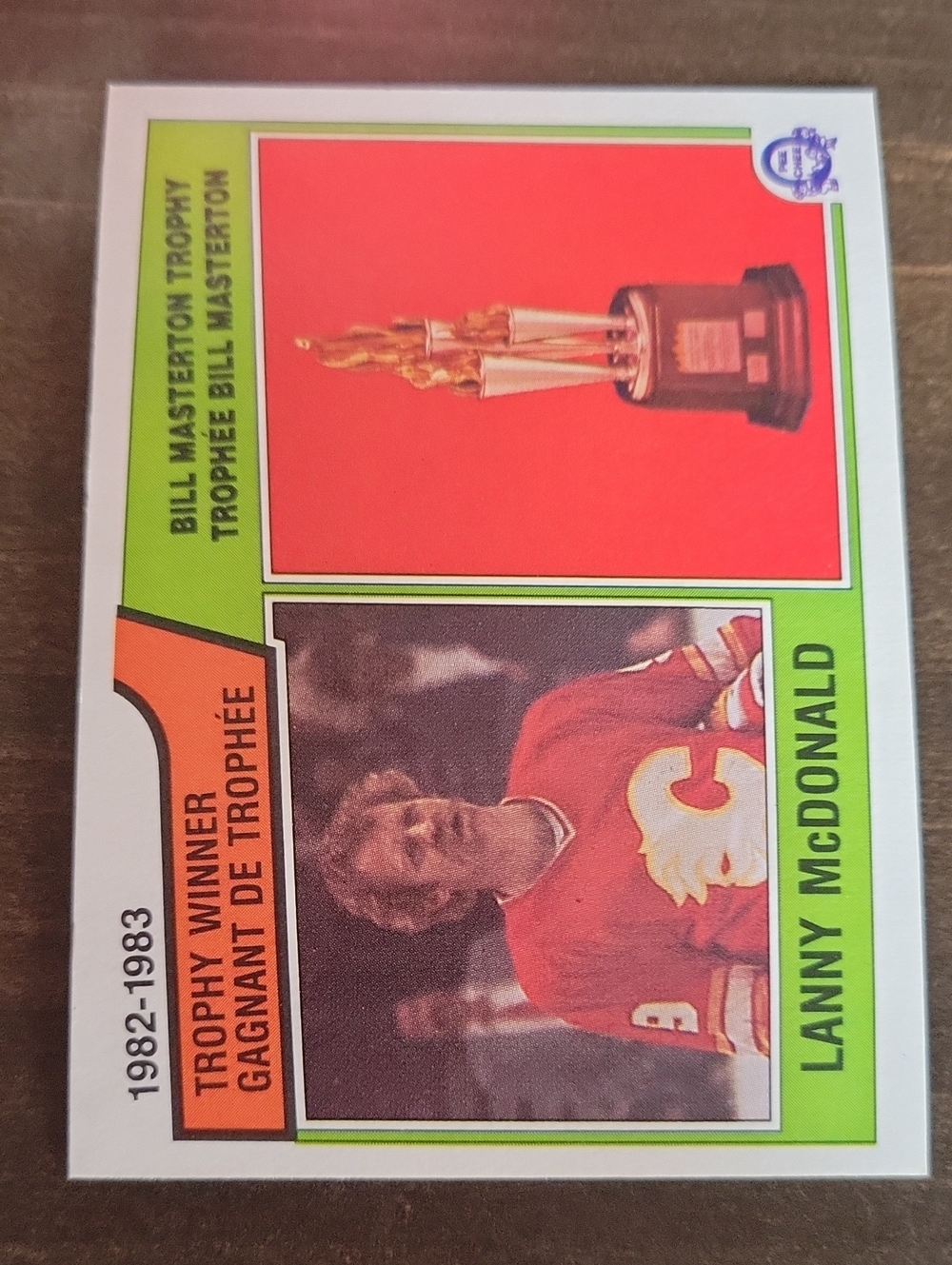 1983/84 OPC Lanny McDonald Hockey Card - Red & Green Design
